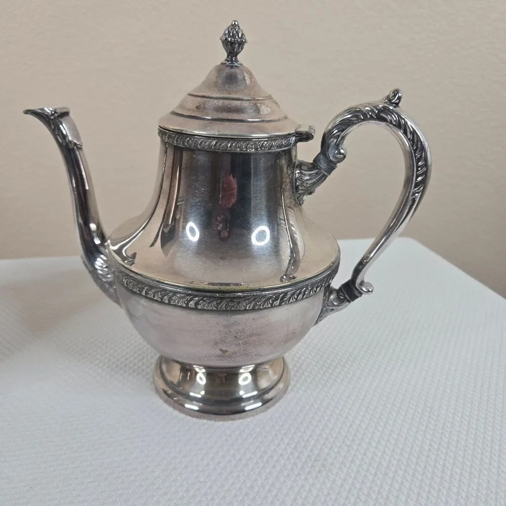 Vintage Benedict Prince Regent Silver Plated Coffee Tea Set Creamer Sugar Bowl